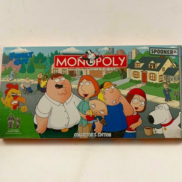 Vintage Monopoly Family Guy‎ Spooner St. Collector's Edition Board Game Sealed